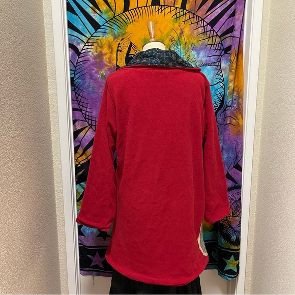 🌈 Amazing fleece patchwork art jacket - Picture 7 of 13